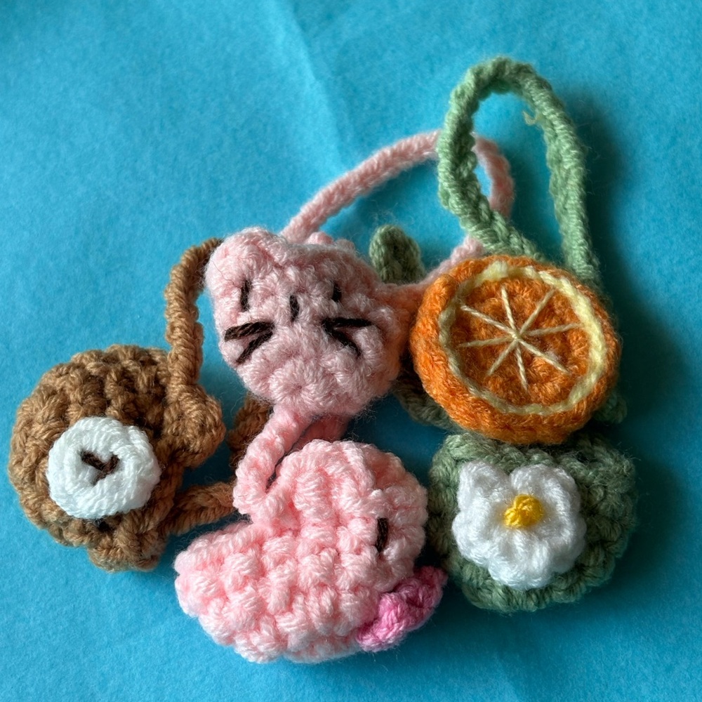 🐷 LABUBU Crochet Fruit and Animal purses 🐷